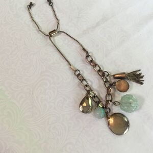 Goldtone Adjustable Charm Bracelet